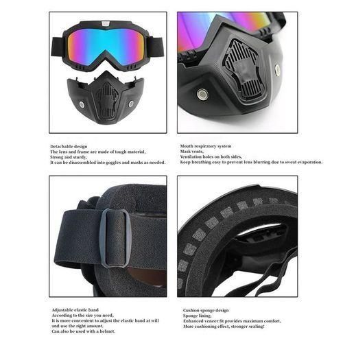 product_image_name-Generic-Windproof Harley Motocross Helmet - Color Black - Sunglasses-7