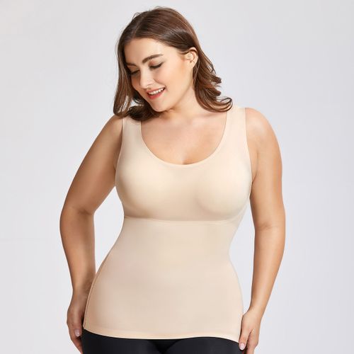 Fashion Women's Plus Size Tummy Control Shapewear Smooth Body Shaping  Camisole Basic Tank Tops @ Best Price Online