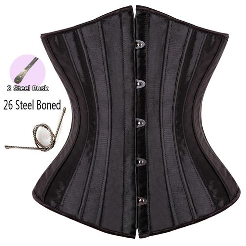 Fashion Woman Lace Underbust Waist Trainer Corset Corselet Black Plus  Size-Balck SteelBone 9324 @ Best Price Online