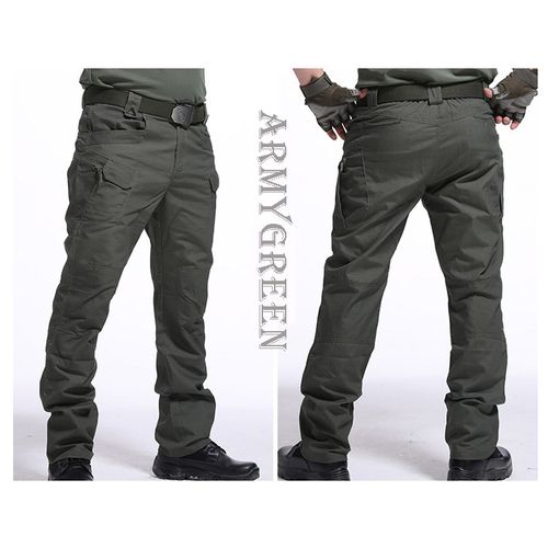 Fashion Army Green Tactical Waterproof Cargo Pants Combat Hiking ...