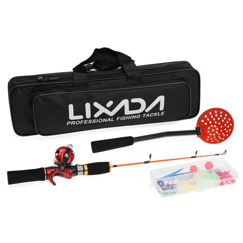 Generic Lixada Ice Fishing Rod Reel Combo Complete Kit with Ice