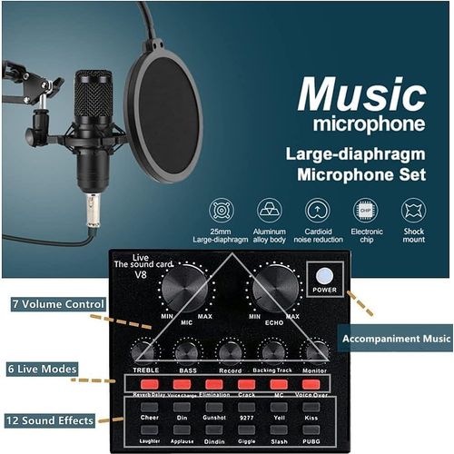product_image_name-Generic-BM800 Condenser Microphone Kit with V8 Audio Interface Best for Podcast Voice Over Studio Setup-2