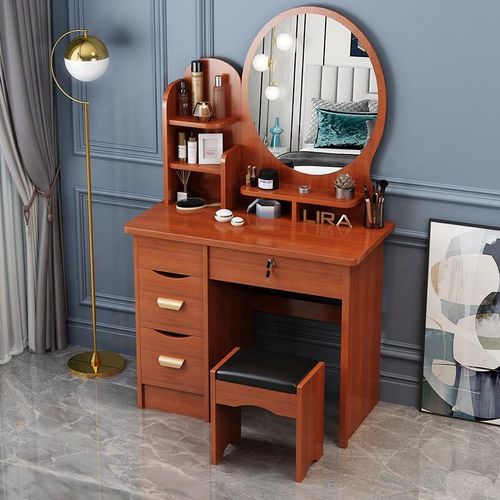 product_image_name-Generic-Space Saving Modern Furniture Portable Dressing Table/ Dressing Mirror Table with a Stool-2