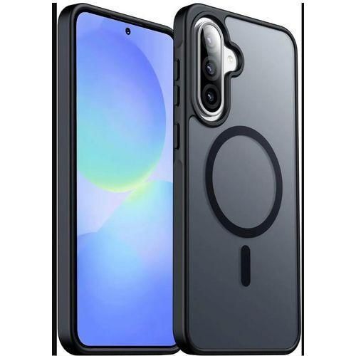 product_image_name-Samsung-Electroplated Clear MagSafe Case with Camera Lens Protector for Galaxy A56 - Black-1