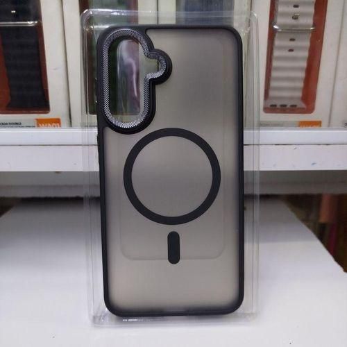 product_image_name-Samsung-Electroplated Clear MagSafe Case with Camera Lens Protector for Galaxy A56 - Black-2