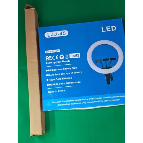 product_image_name-Generic-LJJ-45 18-Inch LED Ring Light Kit with Stepless Brightness Control, Stand, and Bluetooth Remote for Content Creators-3