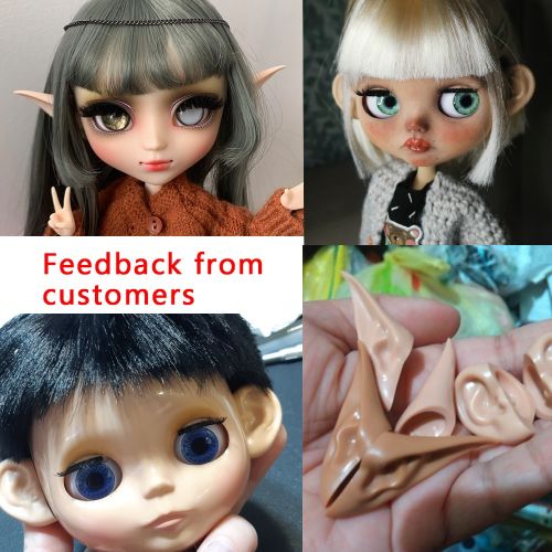 20cm False Eyelashes for Dolls Black Brown Tawny 3 Colors Doll