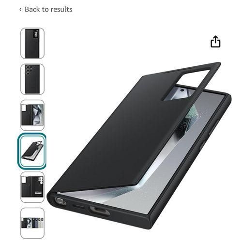 product_image_name-Generic-Galaxy S24 Ultra S-View Wallet Phone Case, Protective Cover with Smart Small Screen View, Finger Tap Control, Slim Design, Card Holder Pocket,-3