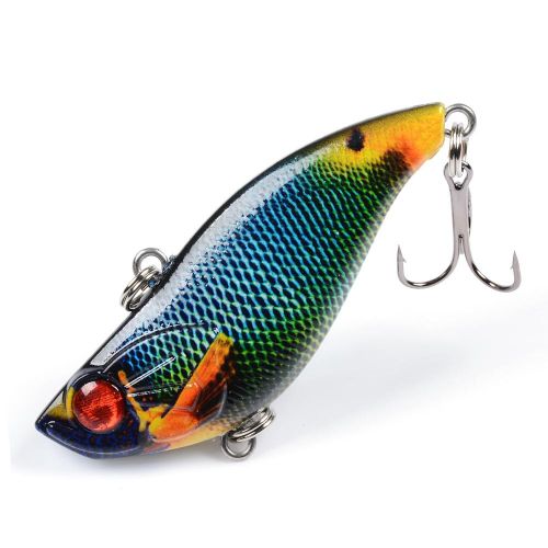 Generic 5.8cm 13.5g VIB Fishing Lures with Treble Hooks 3D Eyes Lifelike  Fishing Bait Artificial Hard Bait Lure @ Best Price Online