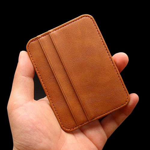 PU Leather Slim Thin Credit Card Holder Mini Wallet Case Card