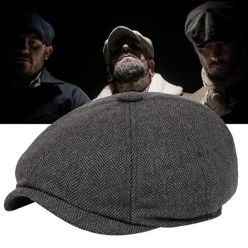 Fashion Newsboy Hat Men Beret Celebrity Caps Vintage Tweed Peaky ...