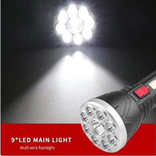 product_image_name-Generic-Very Bright Flashlight Plus Magic Ball Lamp – 5 Lighting Modes, Type-C Rechargeable, Multifunctional Torch for Camping and Emergencies-3