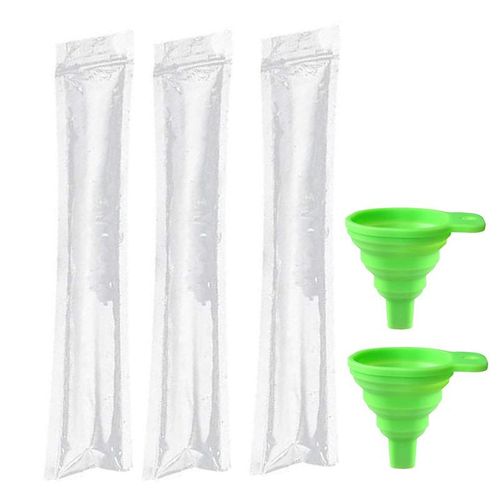 Plastic Clear Ice Pop Bags With Funnel Item 23078 Caterserve 24100s   Phoods