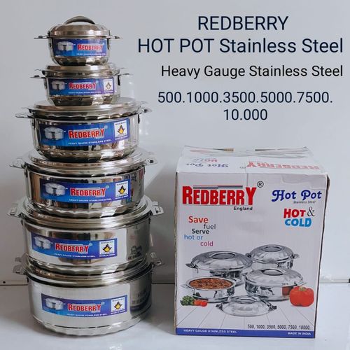 product_image_name-Redberry-6pcs Stainless Steel Heavy Gauge Insulated Hot Pot-1
