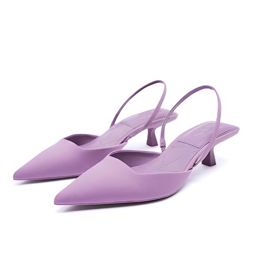 Purple kitten heels on sale
