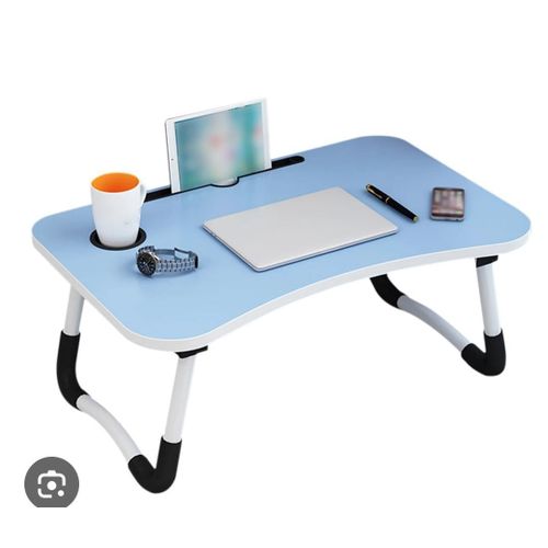 product_image_name-Generic-Multi-Purpose Foldable Portable Laptop Desk – Study Table with Tablet & Cup Slot + Free WaterBottle-1