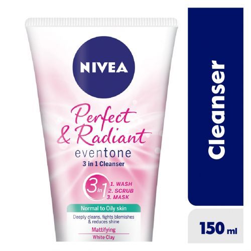 NIVEA Perfect & Radiant 3 In 1 Cleanser For Women 150ml Best Price