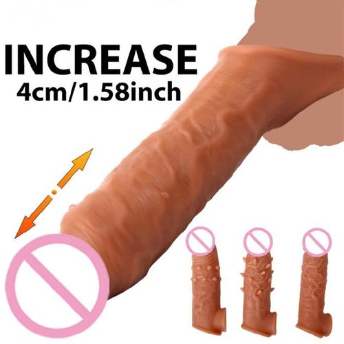 product_image_name-Generic-Cock Enlargement Extender Condom For Men Penis Sleeve-3