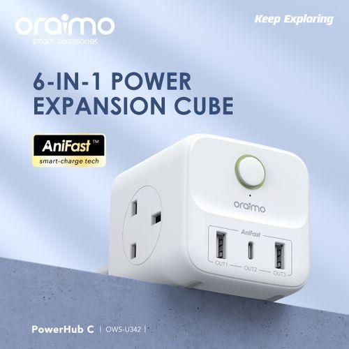 product_image_name-Oraimo- 6-In-1, 20W Fast Charging Power Expansion Cube-2