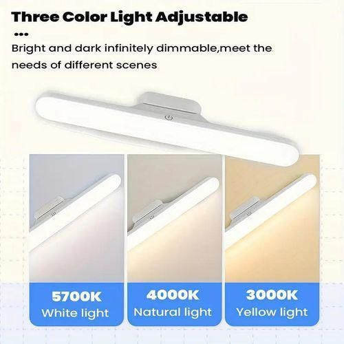 product_image_name-Generic-Multi-Function Magnetic LED Wall Light – USB Rechargeable, Rotatable, Touch Control, 3 Color Modes-3