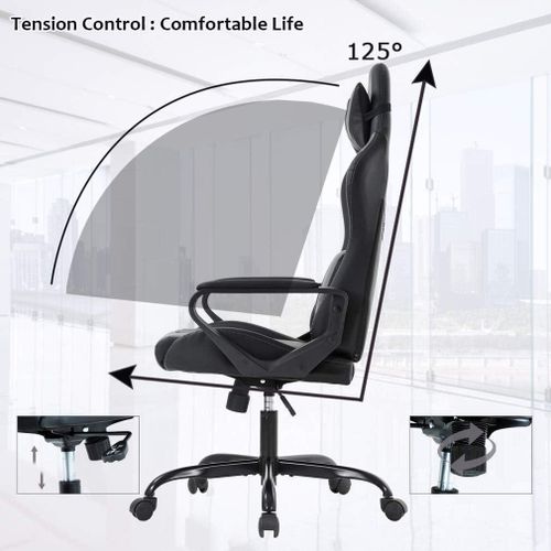 product_image_name-Office Supply-High Back Gaming Chair With Lumbar Support & Headrest-5