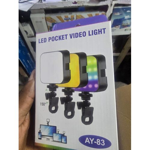 product_image_name-Generic-Portable LED Pocket Video Light – Dimmable RGB Fill Light For Photography, Vlogging & Zoom Calls-1