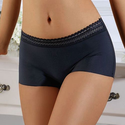Fashion (A-skin)Summer Seamless Underwear Safety Shorts Women's Safety Pants  Lace Hollow Out Cute Ladies Shorts Panties Ruffle High Waist Shorts JIN @  Best Price Online