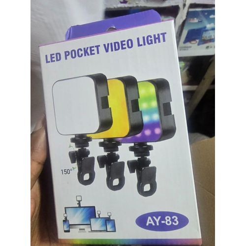 product_image_name-Generic-AY-83 Mini RGB LED Video Light – Pocket-Sized Photography Light for Vlogs, Live Streaming, Social Media, TikTok, and YouTube-1