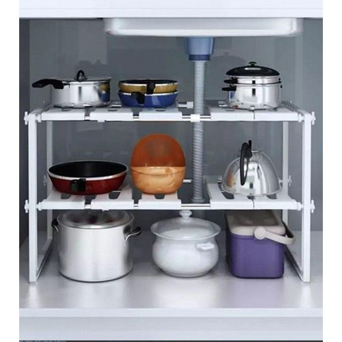 product_image_name-Generic-Adjustable 2-Tier Under Sink Storage Rack-1