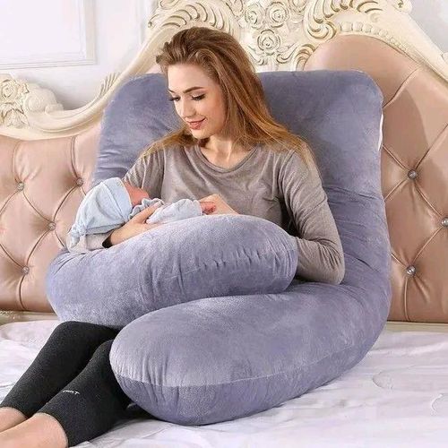 product_image_name-Generic- U shaped super soft Pregnancy pillow fluffy pillow-3