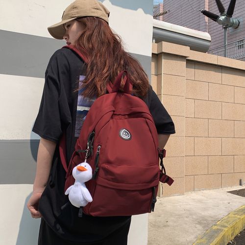 All-match Simple Women's Backpack Bag Korean Harajuku Cute Small Backpacks  For Women Waterproof Nylon School Bags Ladies New