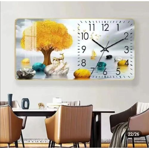 product_image_name-Generic-Wall Clock Crystal Porcelain Art-2