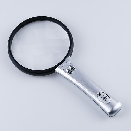 lighted magnifying glass 10x hand held