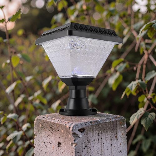 product_image_name-Generic-Solar Garden Pillar Light with Crystal Effect Shade and Automatic Night Sensor-1