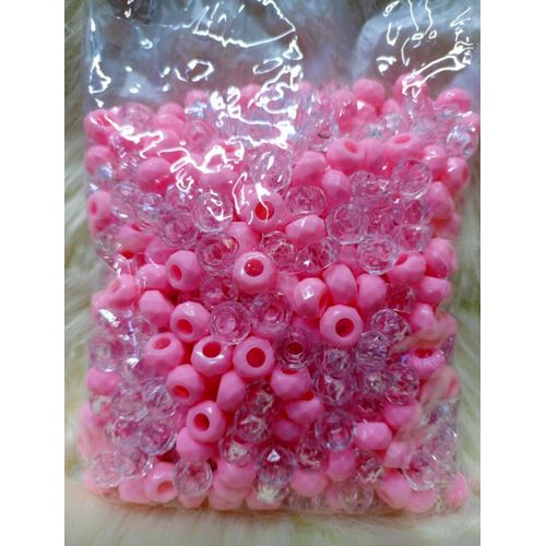 product_image_name-Generic-Multifaceted Crystal Acrylic Beads (White & Clear)-1