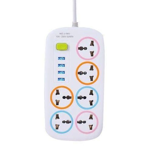 product_image_name-Extension-Way With 3 USB Ports Multiplug Power En Socket Power Cable-1