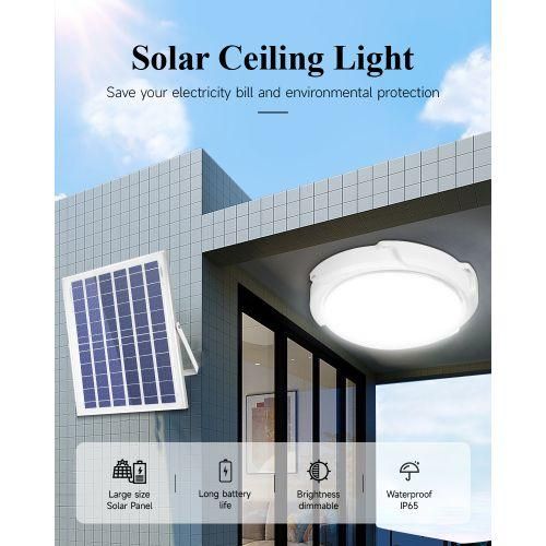 product_image_name-Generic-MODI 36W LED Solar Ceiling Light Outdoor Indoor Solar Lamp Dimmable With Panel-5