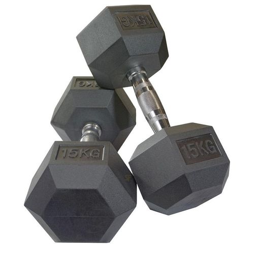product_image_name-Generic-Black Rubber Hex Dumbbells In Pairs 15Kg-1