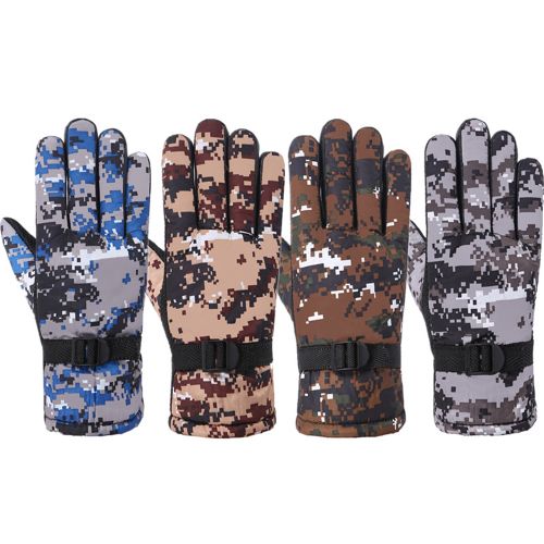 Winter Tactics Outdoors Camouflage Hunting Warm Non-Slip Gloves Waterproof