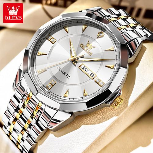 product_image_name-Olevs-Gents Original Quartz Design Watch -Silver-1