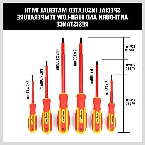 product_image_name-Generic-6 PCS 1000v Insulated Magnet Tip Electrician Screwdriver Set-2