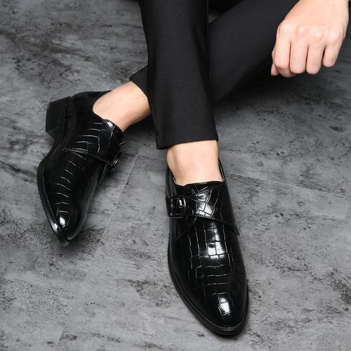 Men Fashion Business Pointed Toe Leather Shoes for Man Lace Up Crocodile  Pattern Leather Shoes Comfortable Dress Shoes Formal Suit Shoes Sapatos  Masculinos Lederschuhe