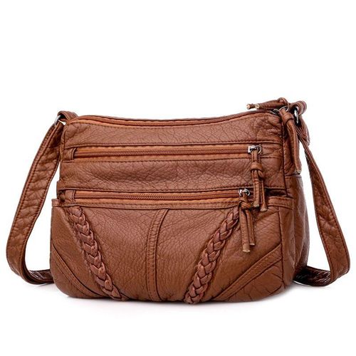 product_image_name-Fashion-Fashion ladies multi-pocket handbag messenger bag shoulder bag PU leather ladies coin purse-2