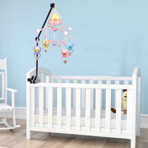 Generic Crib Mobile Holder Crib Attachment Music Box Holder Black