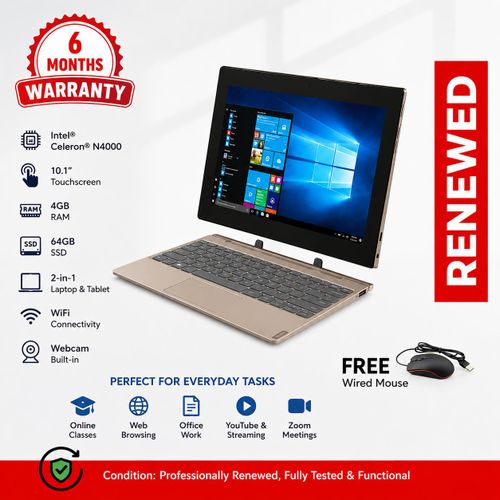 Lenovo Renewed L enovo Ideapad D330-10IGM Notebook PC –