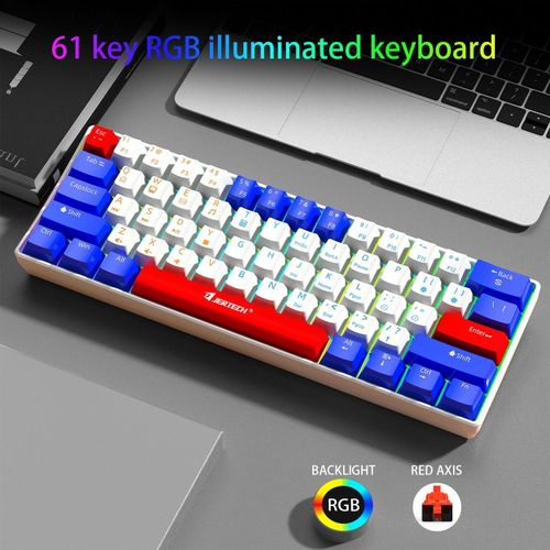 product_image_name-Generic-wired LED RGB lighting ergonomic 61 keys 60% hot swap mechanical keyboard-1