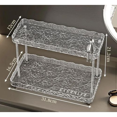 product_image_name-Un Branded-Two tier crystal-like makeup organizer-4