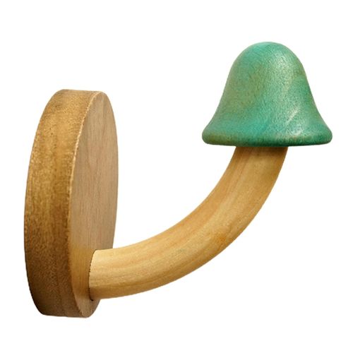 Generic Adhesive Wall Hook Wooden Mushroom Wall Hook Versatile for