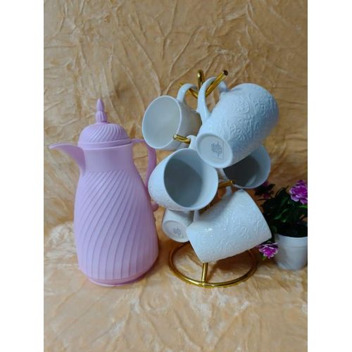 product_image_name-Generic-Breakfast tea set (Pink flask and white cups)-1