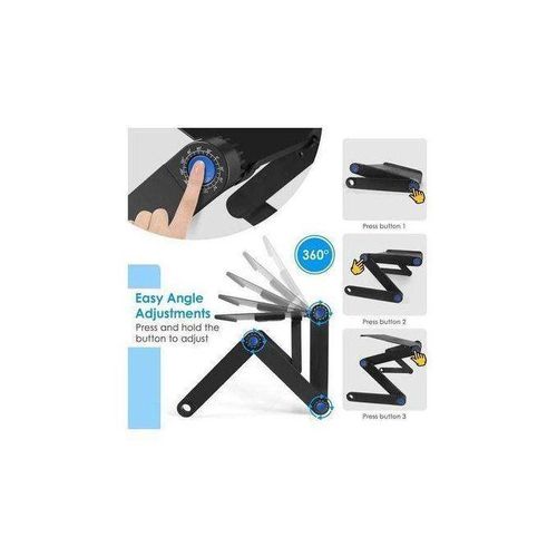 product_image_name-Generic-Foldable Laptop Table Adjustable Laptop Stand Holder With Mouse Pad In Bed Couch Office Sofa-Black-1